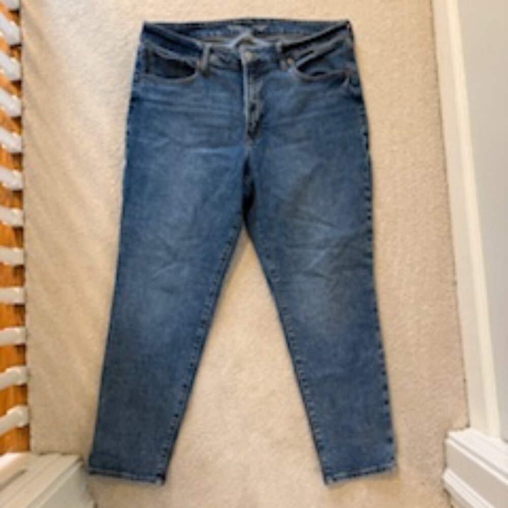 High Rise OG Straight Jeans Medium Wash Size 16